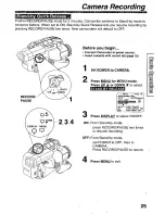 Предварительный просмотр 25 страницы Panasonic Palmcorder Palmsight PV-L759 Operating Manual