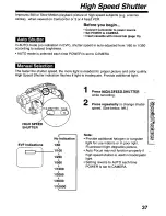 Предварительный просмотр 37 страницы Panasonic Palmcorder Palmsight PV-L759 Operating Manual