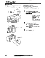 Предварительный просмотр 38 страницы Panasonic Palmcorder Palmsight PV-L759 Operating Manual