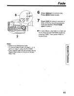 Предварительный просмотр 41 страницы Panasonic Palmcorder Palmsight PV-L759 Operating Manual