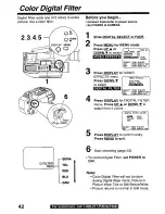 Предварительный просмотр 42 страницы Panasonic Palmcorder Palmsight PV-L759 Operating Manual