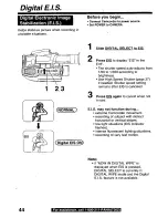 Предварительный просмотр 44 страницы Panasonic Palmcorder Palmsight PV-L759 Operating Manual