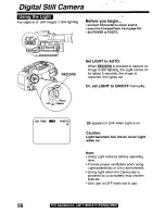 Предварительный просмотр 56 страницы Panasonic Palmcorder Palmsight PV-L759 Operating Manual