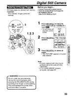 Предварительный просмотр 59 страницы Panasonic Palmcorder Palmsight PV-L759 Operating Manual