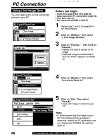 Предварительный просмотр 66 страницы Panasonic Palmcorder Palmsight PV-L759 Operating Manual