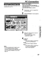 Предварительный просмотр 67 страницы Panasonic Palmcorder Palmsight PV-L759 Operating Manual