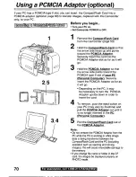 Предварительный просмотр 70 страницы Panasonic Palmcorder Palmsight PV-L759 Operating Manual