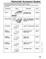 Предварительный просмотр 79 страницы Panasonic Palmcorder Palmsight PV-L759 Operating Manual