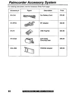 Предварительный просмотр 80 страницы Panasonic Palmcorder Palmsight PV-L759 Operating Manual