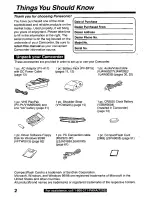 Предварительный просмотр 2 страницы Panasonic Palmcorder PalmSight PV-L779 User Manual