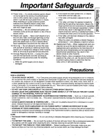 Предварительный просмотр 5 страницы Panasonic Palmcorder PalmSight PV-L779 User Manual