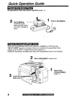 Предварительный просмотр 8 страницы Panasonic Palmcorder PalmSight PV-L779 User Manual