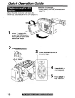 Предварительный просмотр 10 страницы Panasonic Palmcorder PalmSight PV-L779 User Manual