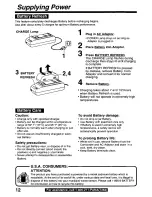 Предварительный просмотр 12 страницы Panasonic Palmcorder PalmSight PV-L779 User Manual