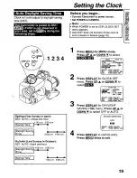 Предварительный просмотр 19 страницы Panasonic Palmcorder PalmSight PV-L779 User Manual