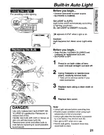 Предварительный просмотр 21 страницы Panasonic Palmcorder PalmSight PV-L779 User Manual