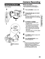 Предварительный просмотр 23 страницы Panasonic Palmcorder PalmSight PV-L779 User Manual