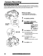 Предварительный просмотр 24 страницы Panasonic Palmcorder PalmSight PV-L779 User Manual