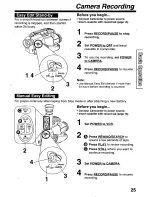 Предварительный просмотр 25 страницы Panasonic Palmcorder PalmSight PV-L779 User Manual