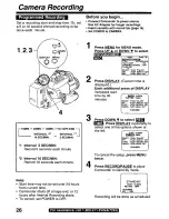 Предварительный просмотр 26 страницы Panasonic Palmcorder PalmSight PV-L779 User Manual