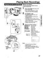 Предварительный просмотр 27 страницы Panasonic Palmcorder PalmSight PV-L779 User Manual