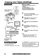 Предварительный просмотр 32 страницы Panasonic Palmcorder PalmSight PV-L779 User Manual