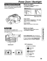 Предварительный просмотр 33 страницы Panasonic Palmcorder PalmSight PV-L779 User Manual