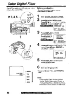 Предварительный просмотр 40 страницы Panasonic Palmcorder PalmSight PV-L779 User Manual