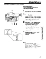 Предварительный просмотр 41 страницы Panasonic Palmcorder PalmSight PV-L779 User Manual