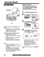 Предварительный просмотр 44 страницы Panasonic Palmcorder PalmSight PV-L779 User Manual