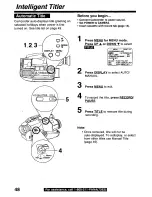 Предварительный просмотр 48 страницы Panasonic Palmcorder PalmSight PV-L779 User Manual