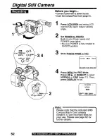 Предварительный просмотр 52 страницы Panasonic Palmcorder PalmSight PV-L779 User Manual