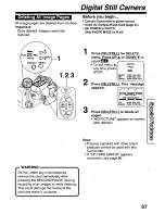 Предварительный просмотр 57 страницы Panasonic Palmcorder PalmSight PV-L779 User Manual