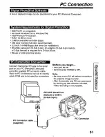 Предварительный просмотр 61 страницы Panasonic Palmcorder PalmSight PV-L779 User Manual