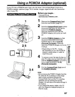 Предварительный просмотр 67 страницы Panasonic Palmcorder PalmSight PV-L779 User Manual