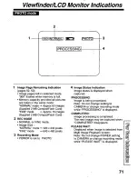 Предварительный просмотр 71 страницы Panasonic Palmcorder PalmSight PV-L779 User Manual