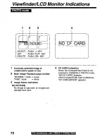 Предварительный просмотр 72 страницы Panasonic Palmcorder PalmSight PV-L779 User Manual