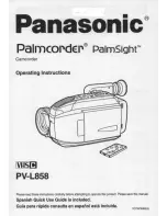 Panasonic Palmcorder Palmsight PV-L858 Operating Manual предпросмотр