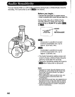 Предварительный просмотр 44 страницы Panasonic Palmcorder Palmsight PV-L858 Operating Manual