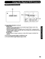 Предварительный просмотр 53 страницы Panasonic Palmcorder Palmsight PV-L858 Operating Manual