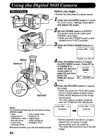 Предварительный просмотр 54 страницы Panasonic Palmcorder Palmsight PV-L858 Operating Manual