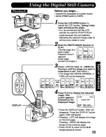 Предварительный просмотр 55 страницы Panasonic Palmcorder Palmsight PV-L858 Operating Manual