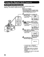 Предварительный просмотр 56 страницы Panasonic Palmcorder Palmsight PV-L858 Operating Manual