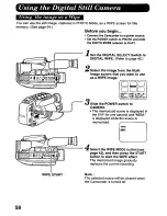 Предварительный просмотр 58 страницы Panasonic Palmcorder Palmsight PV-L858 Operating Manual