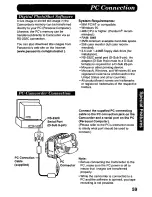 Предварительный просмотр 59 страницы Panasonic Palmcorder Palmsight PV-L858 Operating Manual