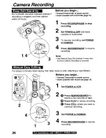 Preview for 26 page of Panasonic Palmcorder Palmsight PV-L859 Operating Manual