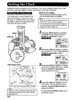 Предварительный просмотр 14 страницы Panasonic Palmcorder Palmsight PV-L958 Operating Manual