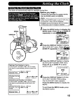 Предварительный просмотр 15 страницы Panasonic Palmcorder Palmsight PV-L958 Operating Manual