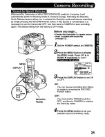 Предварительный просмотр 25 страницы Panasonic Palmcorder Palmsight PV-L958 Operating Manual