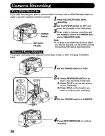 Предварительный просмотр 26 страницы Panasonic Palmcorder Palmsight PV-L958 Operating Manual